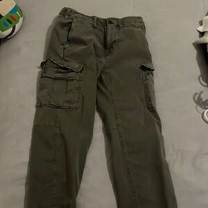 Green cargo pants. American Eagle